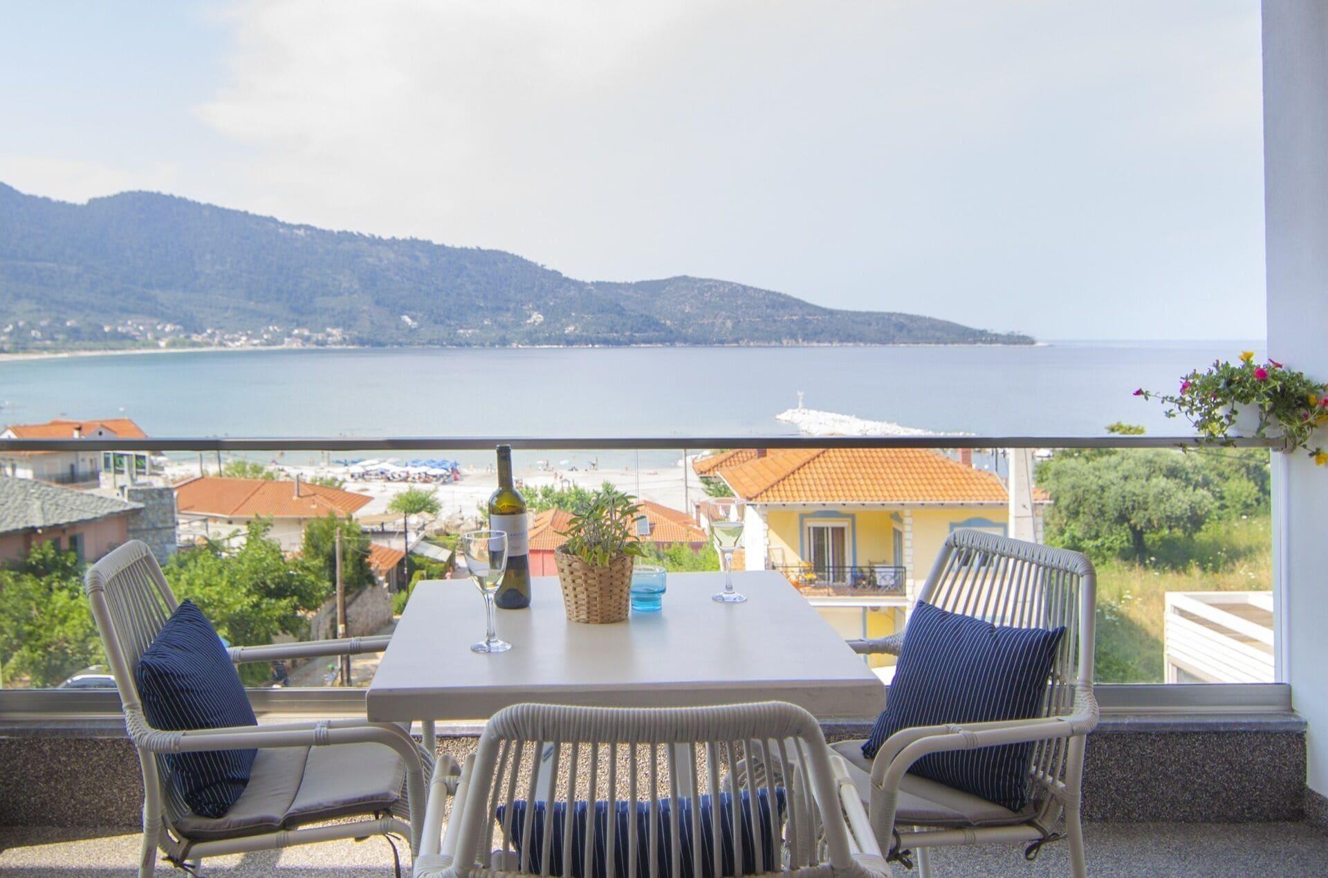 Ntinas Villa With Sea View Skala Potamia  Luaran gambar